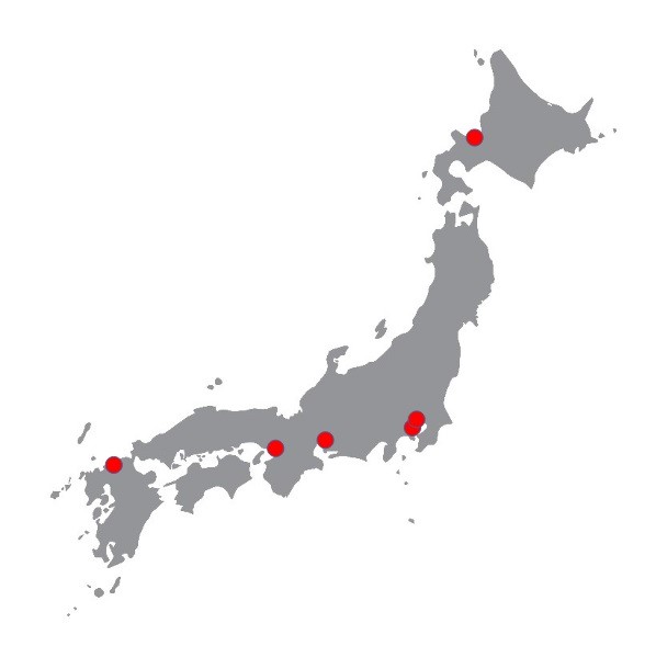 This is a map of Japan.
